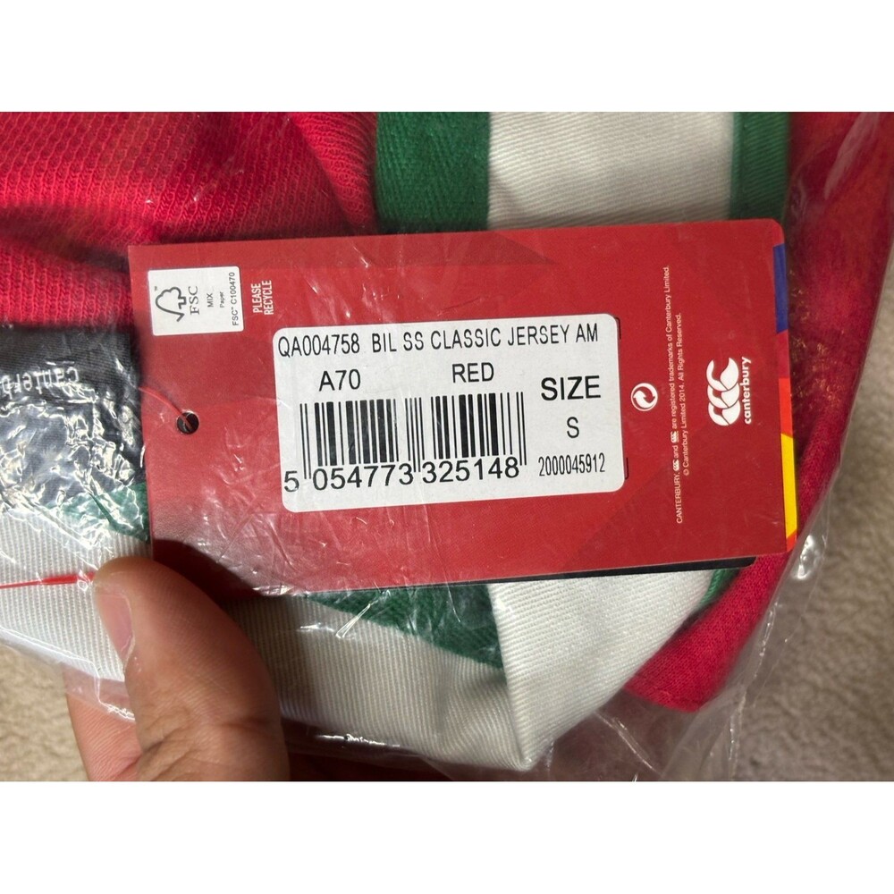 Canterbury Red Classic Jersey Red Size S Short Sleeve British and Irish Lions - Picture 4 of 7